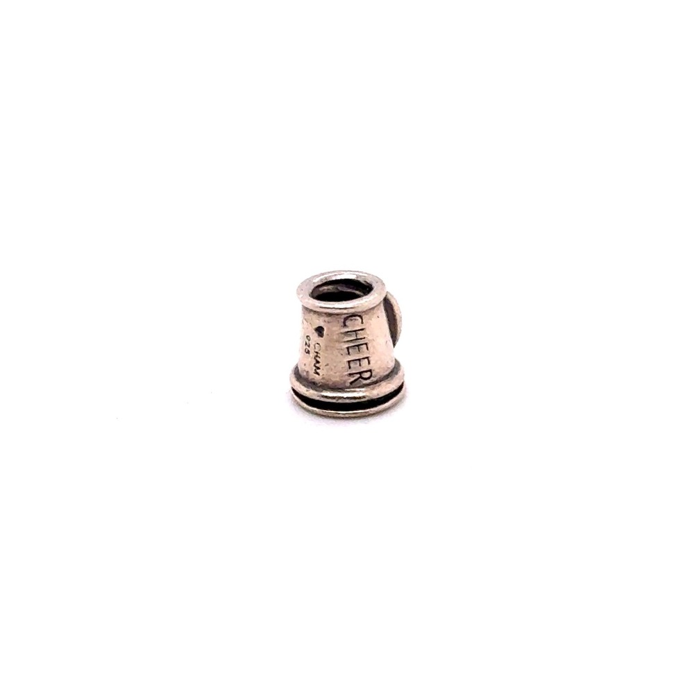 Chamilia Sterling Silver Cheer Megaphone Charm Bead 925 Sports Spirit